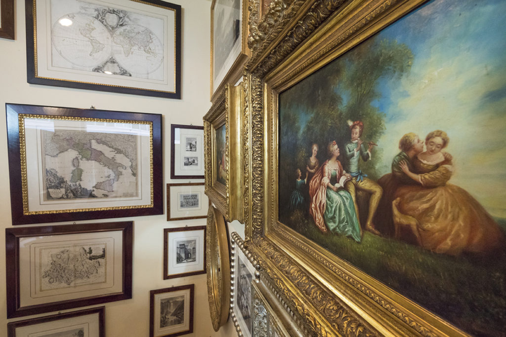 elegante quadro con dame